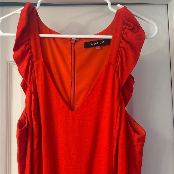 ❤️❤️Sugarlips size large EUC Elegant Red Jumpsuit ❤️❤️ - Picture 5 of 6